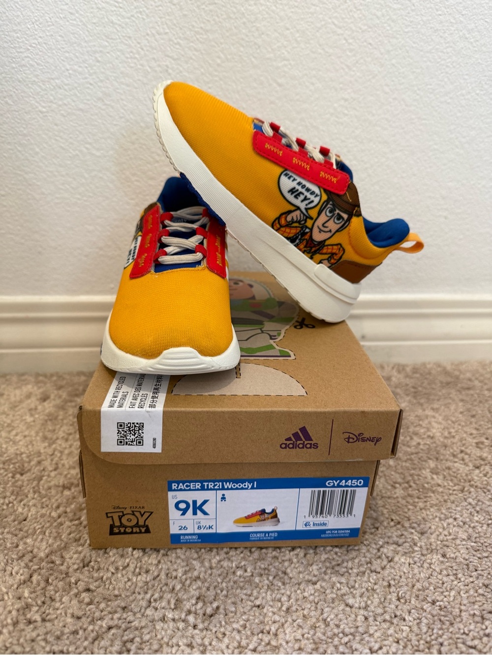 Adidas Kids' Racer TR21 Woody I Sneakers - Yellow
